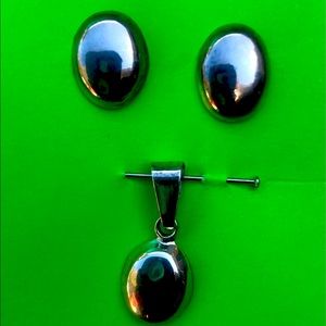 Combo earrings with pendant